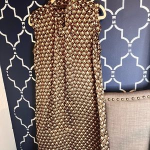 To the Max Sleeveless Dress color Oak/Burgundy size M